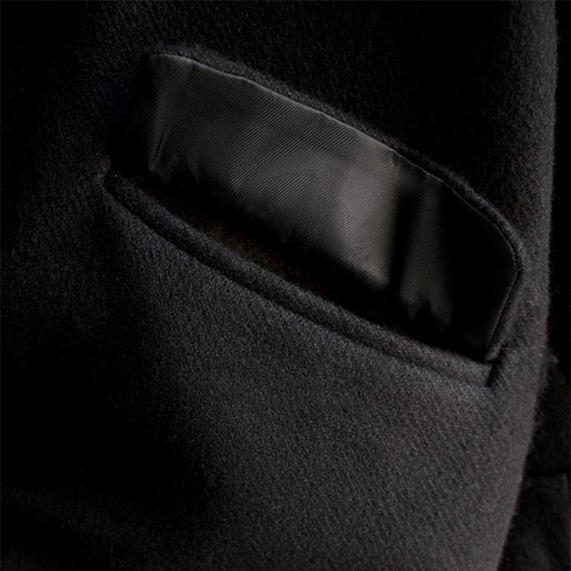 Thickened Fake Two-piece Woolen Coat 2021 Autumn and Winter Women's Korean Mid-length Loose Plus Cotton Woolen Coat