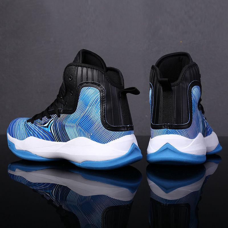 Men Shoes Breathable Basketball Shoes High Top Shoes Men's Shock Absorbing Shoes Non-slip Shoes Men