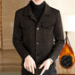 Autumn and Winter Jackets Men's Jackets Woolen Clothes Plus Velvet Thick Winter Men's Windbreaker