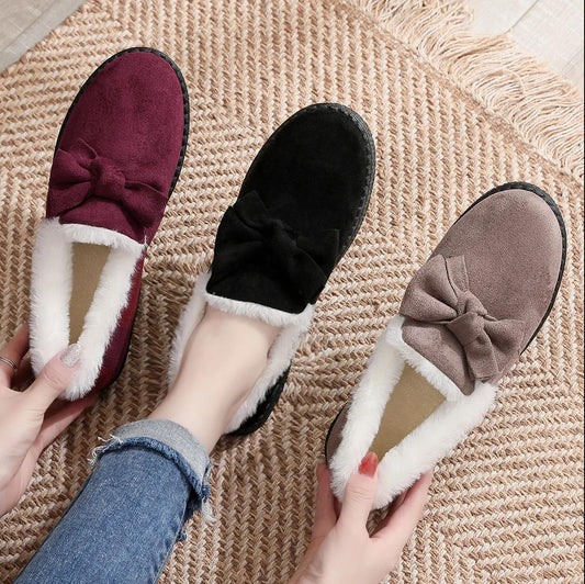 Cotton Shoes Women's Shoes Student Shoes Plus Velvet Thick Winter Women's Shoes Soft Bottom Anti-ski Boots