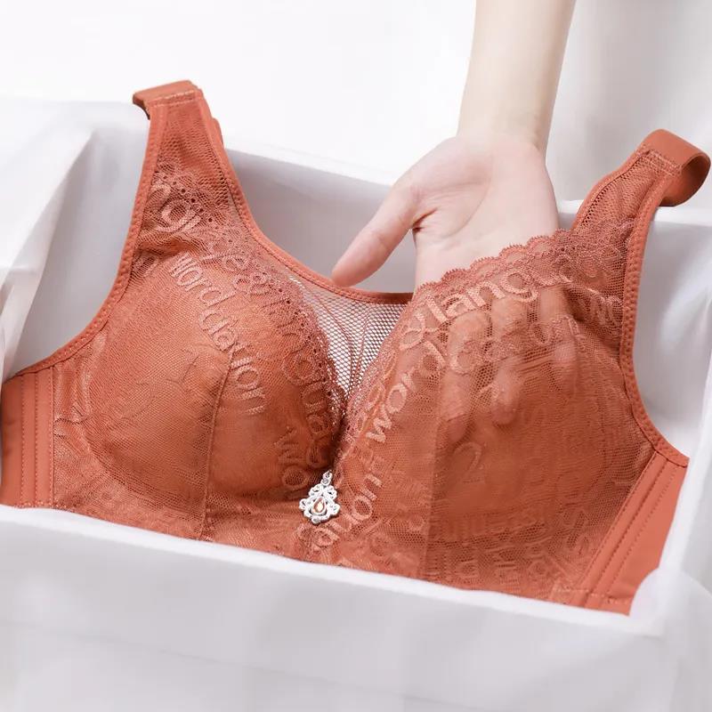 Ultra-thin No Sponge No Steel Ring Cover Gathering Adjustable Receiving Breast Anti-sagging Ladies Underwear Bra