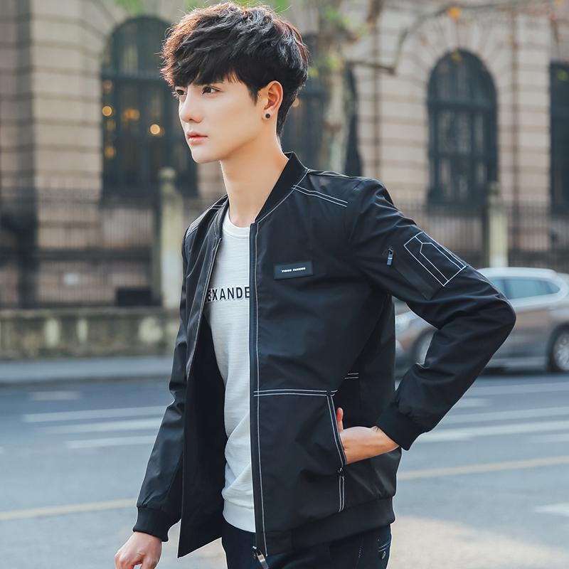 Fashion Stand-up Collar Jacket Men's Casual Jacket Plus Size Men's Clothing Wild Jacket