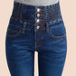 High Waist Elastic Skinny Pencil Jeans Women Long Pants Large Size Slim Autumn Pants Female Streetwear Casual Pants