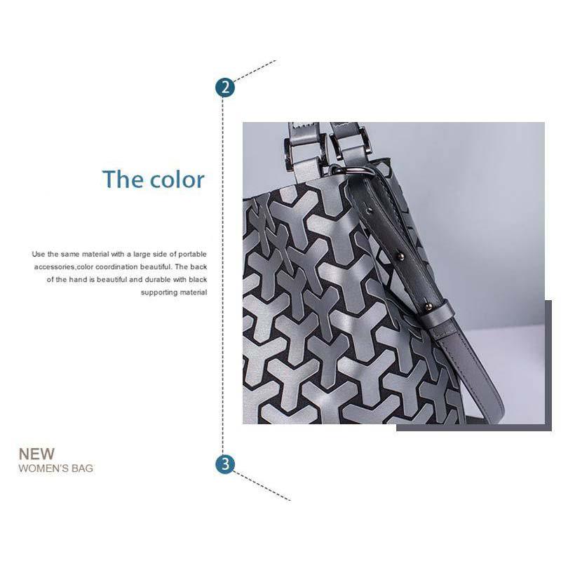 Women Laser Geometry Rhombic Bags Shoulder Bag Fashion Trend Geometric Rhombic Package