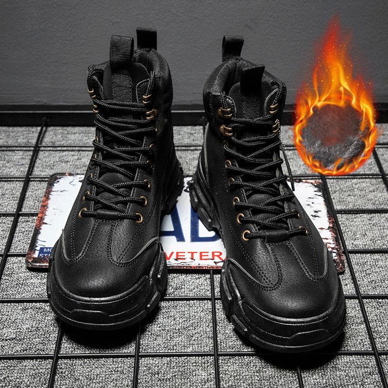 Men's British Casual Martin Boots Outdoor All-match High-top Cowboy Boots