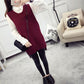 Spring and Autumn Knitted Loose Vest Skirt Round Neck Mid-length Casual Suspender Skirt Fashion Simple Female Vest Skirt