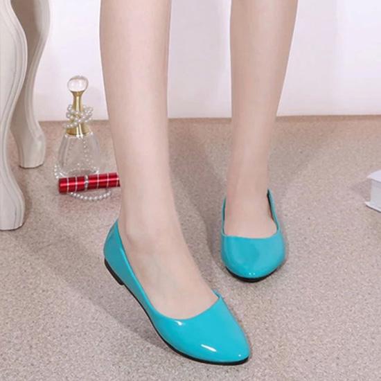 WTEMPO Spring Recreational Flat with Flat Bottom Shoe Shallow Mouth Covers A Foot Female Odd Shoes