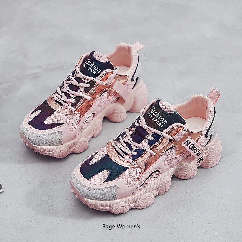 Daddy Shoes Female Ins Super Fire Sports Shoes Students Korean Version of Wild Harajuku Style Women's Shoes Summer Breathable Shoes