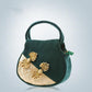 Ethnic Style Women Printing Handbag Messenger Dual Purpose Exquisite High Quality Elegant Stitching Color Cotton and Linen