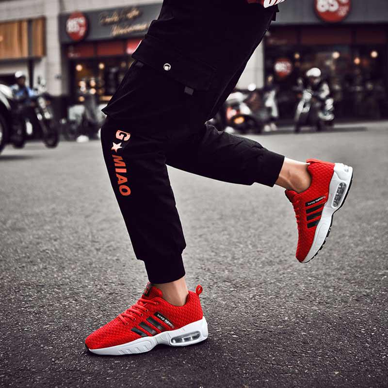 39-47 Men Mesh Sneakers Wear-resistant Outdoor Basketball Shoes Deodorant Lightweight Running Shoes
