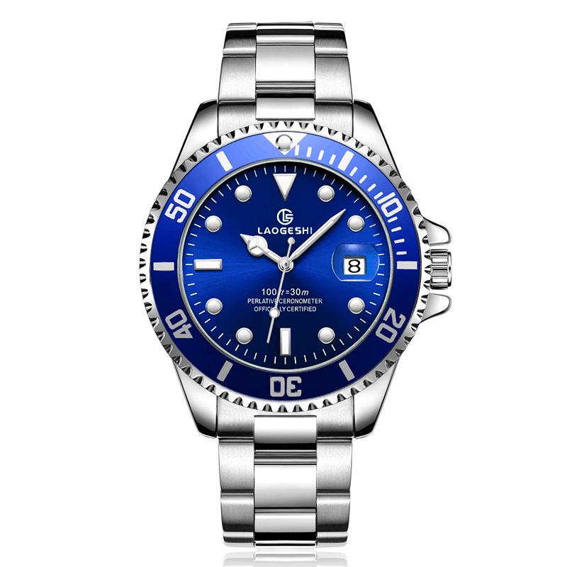 Watch Quartz Watch Top Brand Luxury Fashionable Non-Mechanical Men'S Watch Spiral Crown Watch