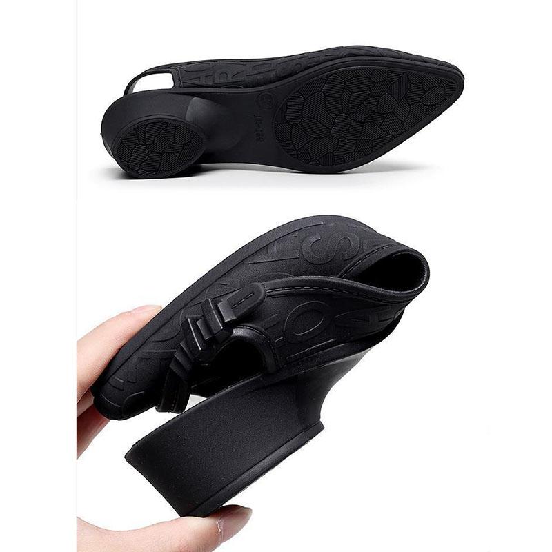 Sandals Slippers Women Summer Shallow Sandals Ladies Style Thick Shoes Waterproof Single Shoes Casual Shoes