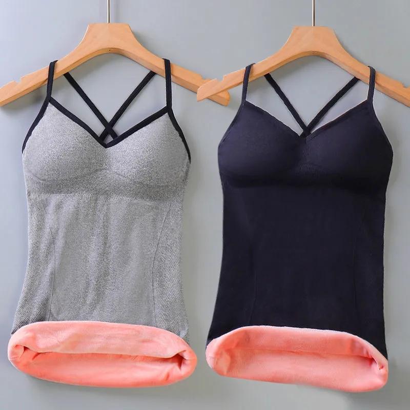 Thermal Vest Women Plus Size Thermo Underwear Woman Winter Lingerie Warm Tops Inner Wear Thermo Shirt Undershirt Intimate