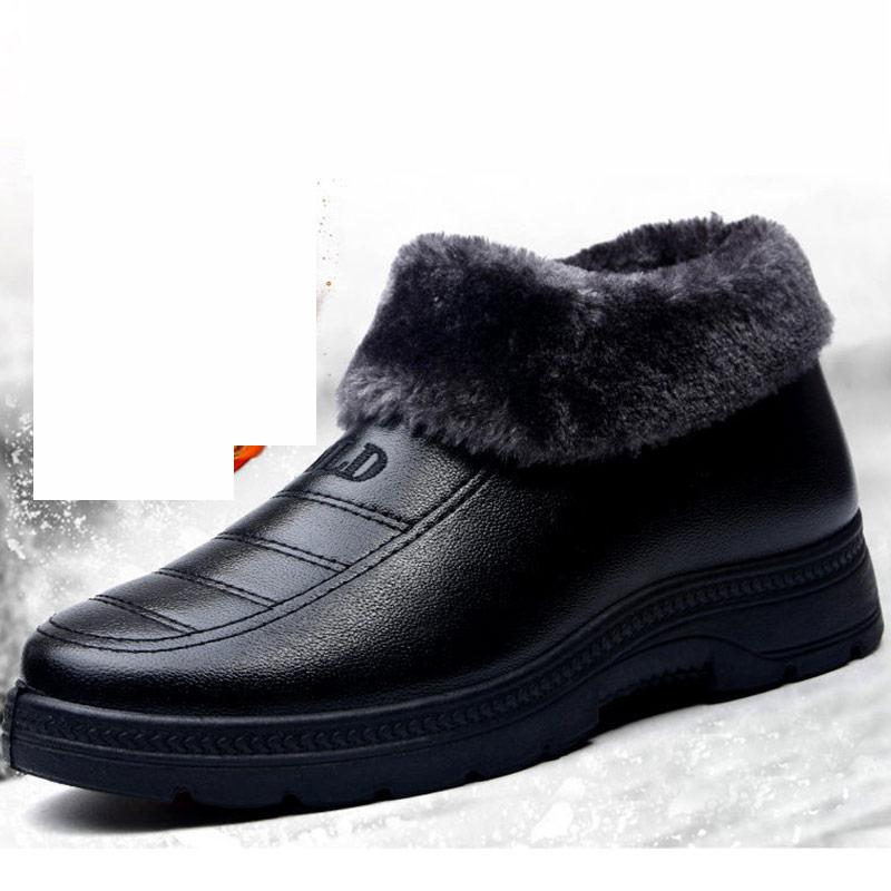 Winter Men's High-top Cotton Shoes Plus Velvet Padded Non-slip Warm Snow Boots