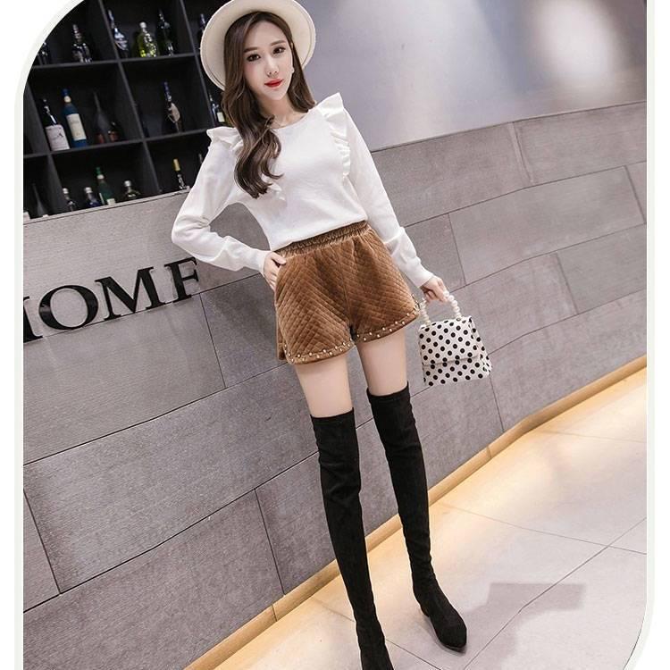Elegant High Waist Shorts for Women Wide Leg Women Shorts Slim A Line Office Short Pants