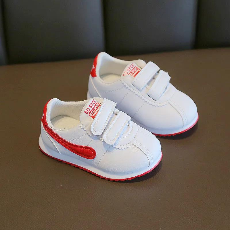 Kid Shoes Spring Summer Girls Boys Soft Sole Flat Sports Shoes Anti-slip Casual Little White Shoes Versatile Prewalkers Shoes