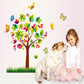 New wall sticker color tree removable children's room decoration sticker cartoon children wallpaper