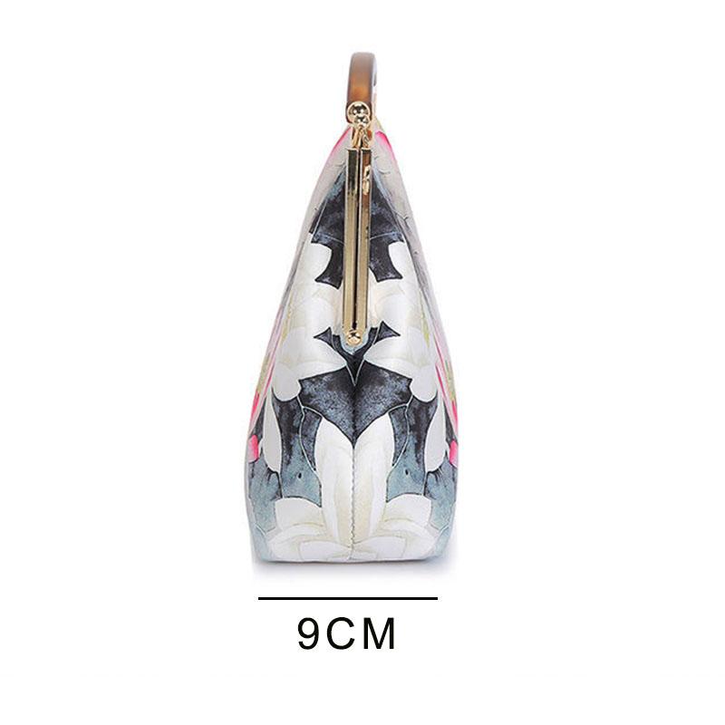 Ethnic Style Women Printing Handbag Messenger Dual Purpose Exquisite High Quality Elegant Doctor Bag Evening Banquet Bag