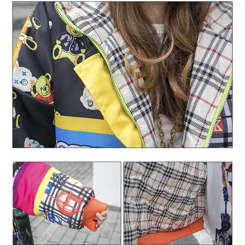 European Station Winter Print Cotton Coat Women Western Style Hooded Mid-length Coat Women