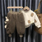 Baby Cotton Pants Thickened Outer Wear Baby Plush Thickened Pants Girls' Harlan Pants Autumn and Winter