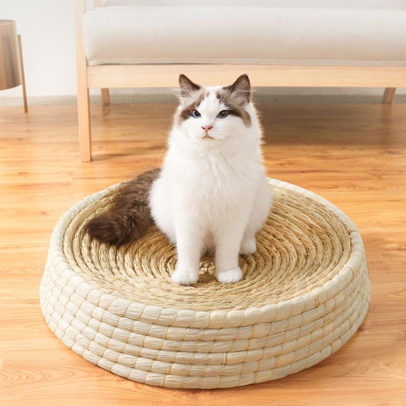 Grass Nest Bowl-shaped Cat Scratching Board Wear-resistant Cat Claw Cat Nest Woven Rattan Nest Willow Pet Toy Supplies