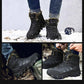 Leather Snow Boots Men Winter Plus Velvet High-top Boots Waterproof Non-slip Warm Work Boots