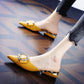 35-39 Summer Women All-match Shiny Slippers Outdoor Diamond High Heels Bohemian Beach Wear-resistant Non-slip Office Lady Pointed Sandals