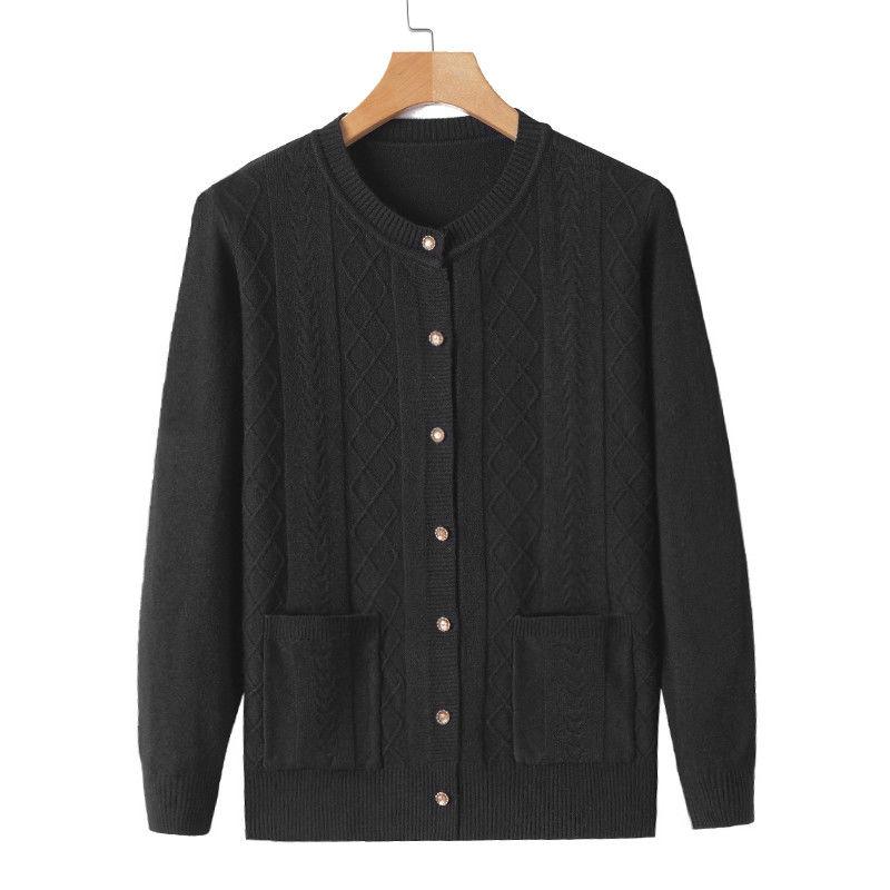 Spring and Autumn Korean Women's Clothing Loose and Thick Outer Jacket Outer Wear Sweater Cardigan Women's Tops