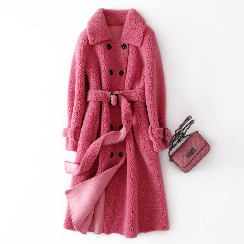 Woman's clothing Long-sleeved Windbreaker trend wild Woolen coat spring and autumn large size