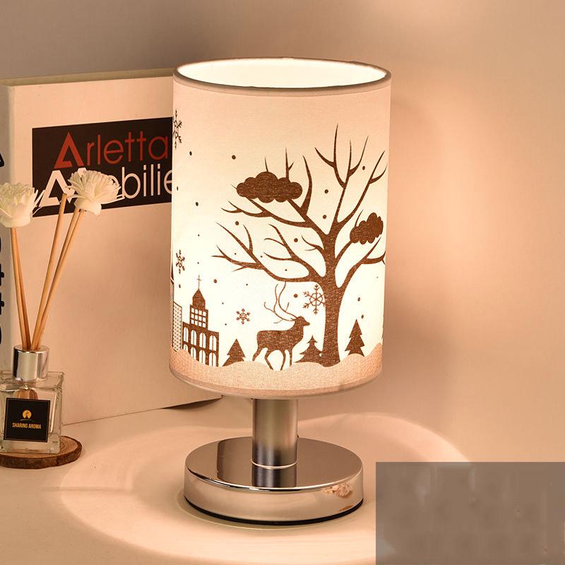Fabric Bedside Lamp Bedroom Light Decoration Light Abajur Modern Bedroom Decoration Lamp