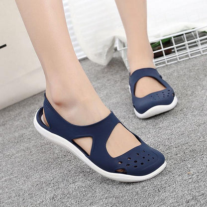 Wild Non-slip Student Soft Bottom Jelly Baotou Beach Sandals Hole Shoes Plastic Sandals