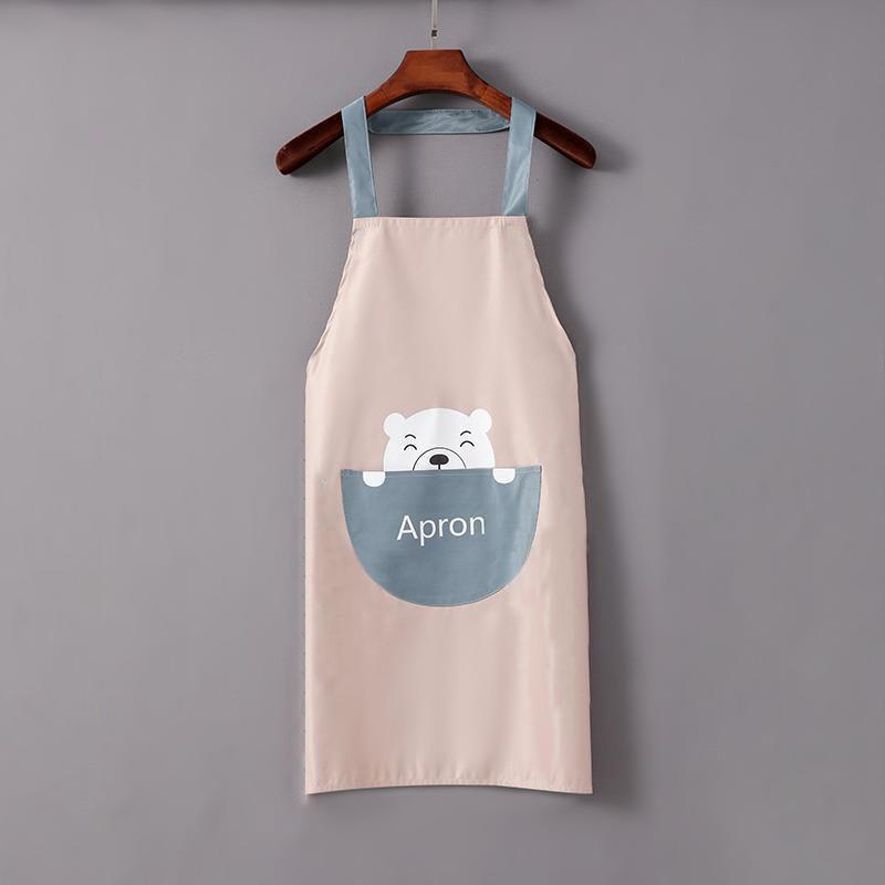 Hand-wiping Apron Female Household Waterproof and Oil-proof Apron Working Kitchen Adult Apron Men's Kitchen Cleaning Utensils