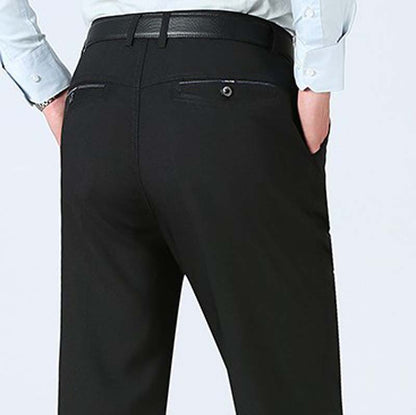 Men's Summer Thin Middle-aged and Elderly Loose Straight Casual Trousers Men's Casual Pants