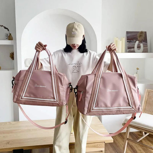 Travel Bag Women's Large-capacity Lightweight Short-distance Hand Luggage Bag Gym Bag Storage Business Travel Bag Cosmetic Bag Shoulder Messenger Bag