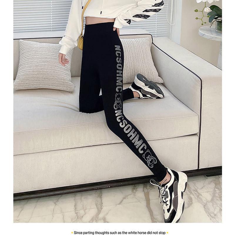 Autumn and Winter Women's Outer Wear Leggings Modal High-waist Stretch Pants Slim Slimming All-match Tight Yoga Pants Women's Pants