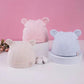 1-6M Cartoon 3D Bear Rabbit Ears Hat Baby Pure Cotton Hat Autumn Winter Thick Warm Cap Infant Newborn Comfortable Breathable Cute Beret Hat Sun Hat
