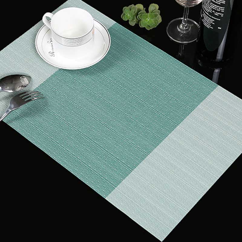 16pcs Washable Table Mats Non-slip Heat-insulation PVC Placemat for Dining Table Kitchen Accessories