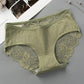 4 Pairs of Women's Cotton Korean Underwear Antibacterial Seamless Breathable Sexy Underwear Lace Mid-waist Ladies Panties