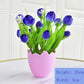 Artificial Flower Simulation Flower Living Room Bedroom Decoration Decoration Plastic Rose Floral Home Small Potted Plant Set Decoration