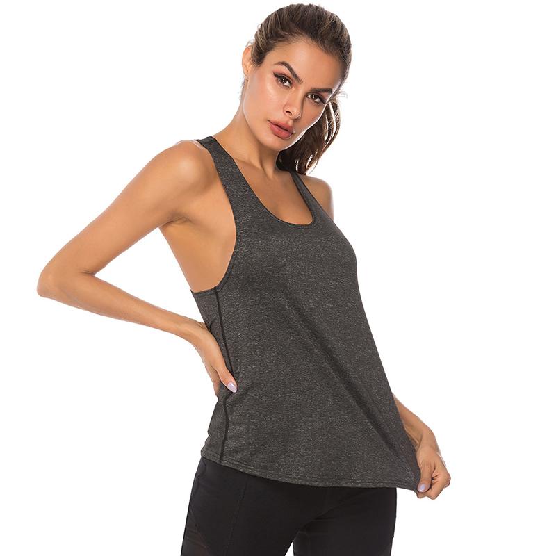 Women's Yoga Vest Moisture-wicking Vest Sports Underwear Loose Yoga Wear I-shaped Vest Running Top T-Shirt Plus Sized Clothes Tops for Women