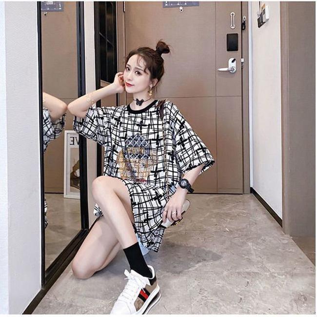 M-XXXXL Women's Summer Dress Backless Bowknot Short Sleeve Round Neck Printing Daily Wear Office Dating Party