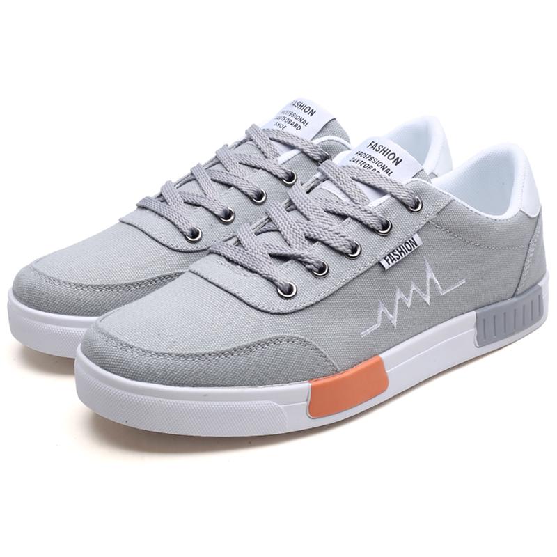 Canvas Shoes Men's Low-top Fashion All-match Casual Sneakers Popular Soft-soled Breathable Men's Cloth Shoes