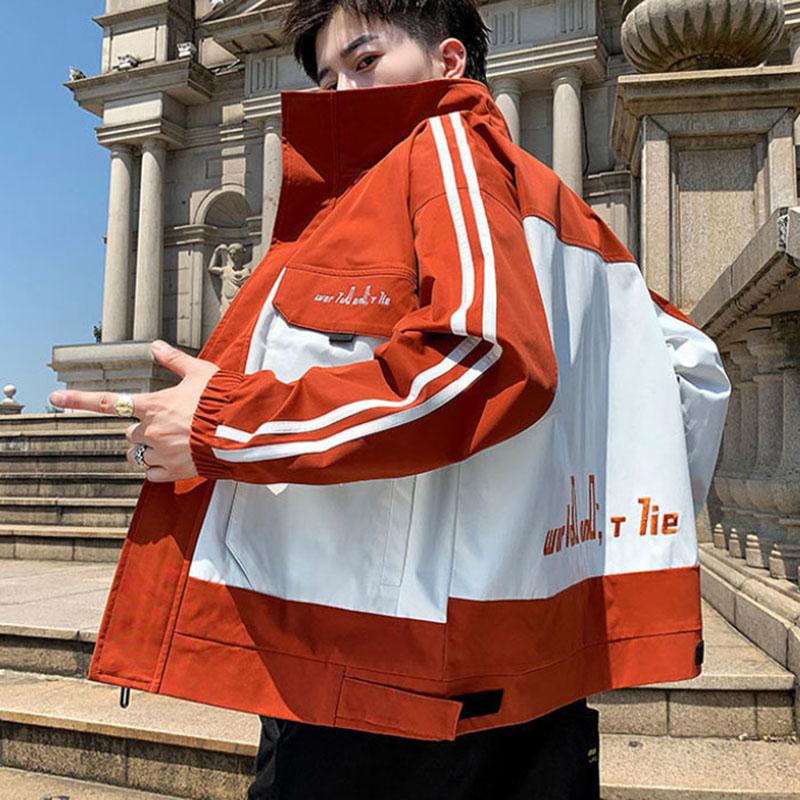 Youth Boutique Jacket Spring Regular Hooded Coat Casual Loose Workwear Comfortable Trend Parka Large Men