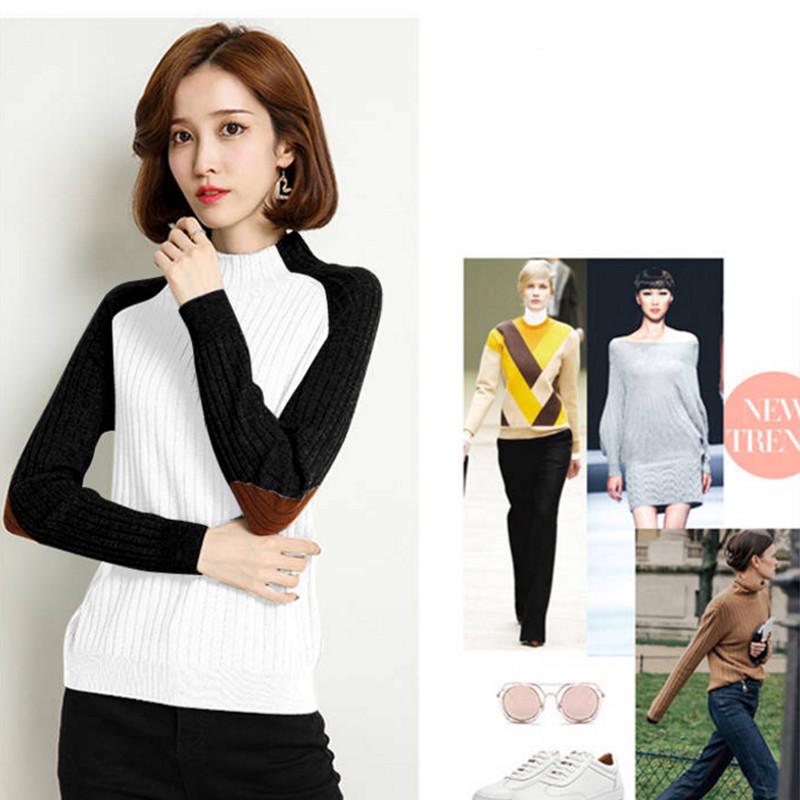 Pofulove  Korean Autumn and Winter Knitted Bottom Joker Top Cardigan Women's Sweater Pullover Loose