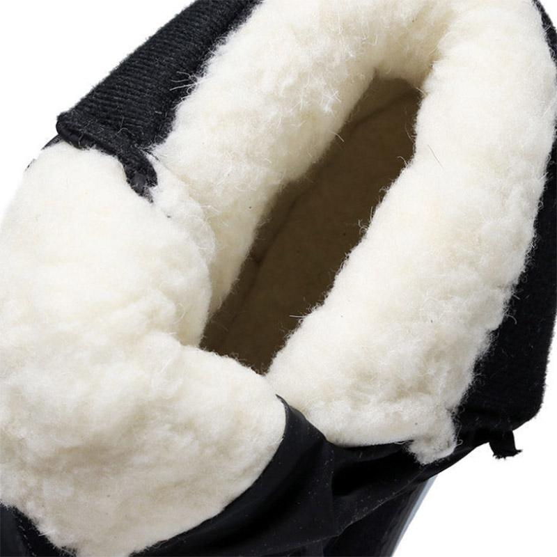 Winter Padded Snow Boots Women's High-top Cotton Shoes Mother Shoes Waterproof Short Boots Ladies Footwear