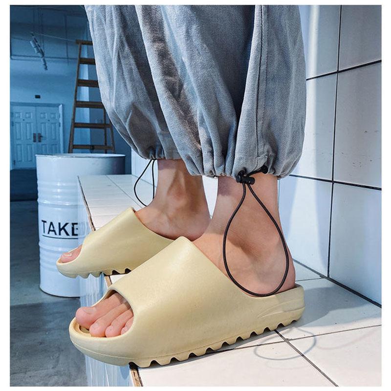 Slippers Women Couples Men's Sandals and Slippers Summer Net Red Ins Outer Wear Home Non-slip Thick Bottom