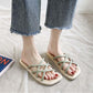 Ladies Sandals and Slippers for Outer Wear, Summer Korean Fashion Soft Bottom Non-slip Student Fairy Style Slippers