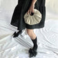 Bowknot Flat Shoes Women's Ballet Shoes Elegant Temperament Single Shoes Women