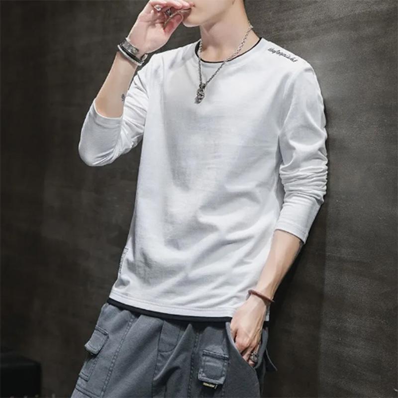 Men's Long-sleeved T-shirt Sports Trend Top Clothes Student T-shirt Bottoming Shirt Sweater Men's Clothing