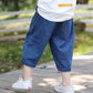 Children's Clothing Boys Cropped Jeans Clothes Children Boys Casual Denim Trousers Bloomers Children Elastic Waist Trousers Clothing